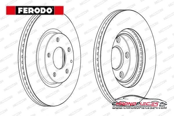 Achat de FERODO DDF2463C Disque de frein pas chères