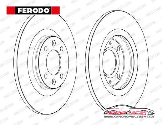 Achat de FERODO DDF2511C Disque de frein pas chères