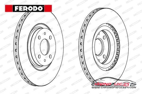 Achat de FERODO DDF252C Disque de frein pas chères
