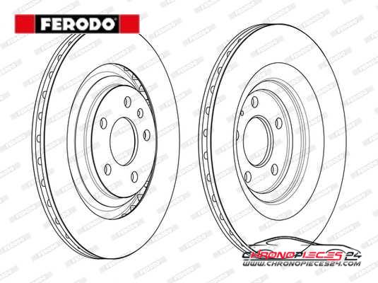 Achat de FERODO DDF2546C Disque de frein pas chères