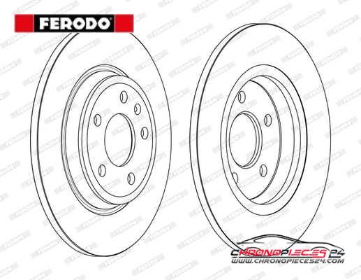 Achat de FERODO DDF2599C Disque de frein pas chères