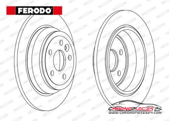 Achat de FERODO DDF2607C Disque de frein pas chères