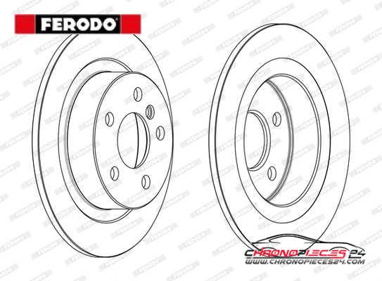 Achat de FERODO DDF2612C Disque de frein pas chères