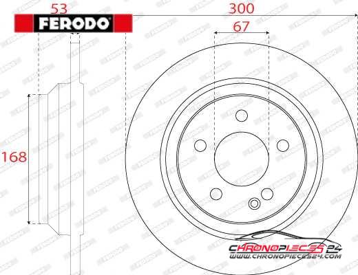 Achat de FERODO DDF2764C Disque de frein pas chères