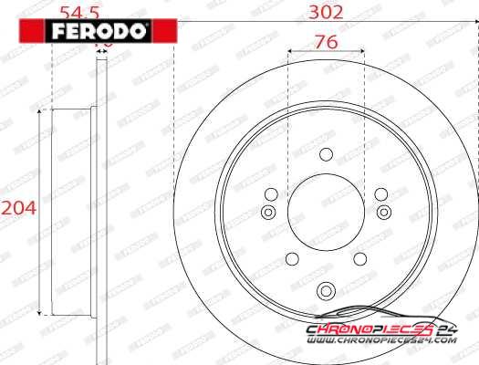 Achat de FERODO DDF2772C Disque de frein pas chères