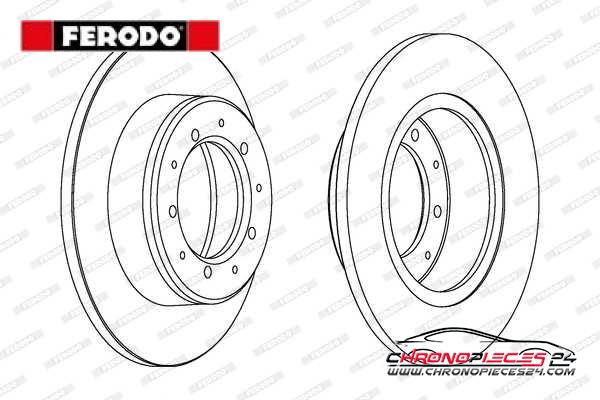 Achat de FERODO DDF283C Disque de frein pas chères