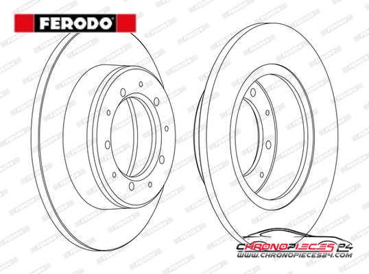 Achat de FERODO DDF283C Disque de frein pas chères