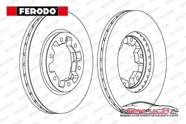 Achat de FERODO DDF464 Disque de frein pas chères