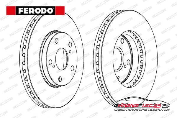 Achat de FERODO DDF501 Disque de frein pas chères