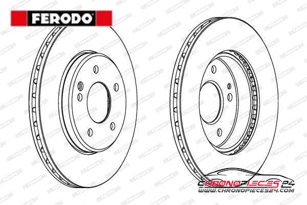 Achat de FERODO DDF588C Disque de frein pas chères