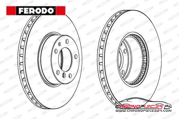 Achat de FERODO DDF606-1 Disque de frein pas chères