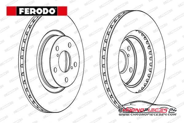 Achat de FERODO DDF679C Disque de frein pas chères