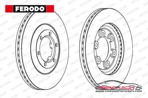 Achat de FERODO DDF693 Disque de frein pas chères