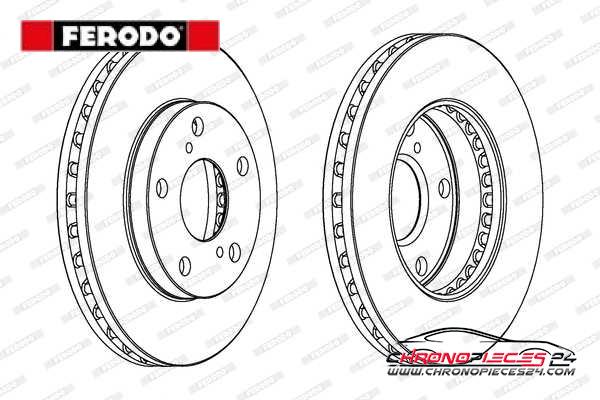 Achat de FERODO DDF702 Disque de frein pas chères