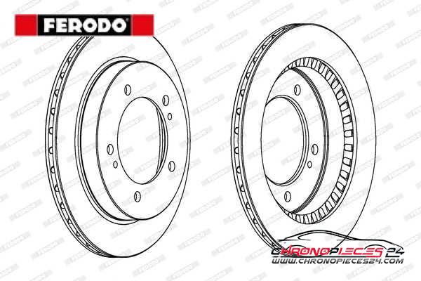 Achat de FERODO DDF746 Disque de frein pas chères