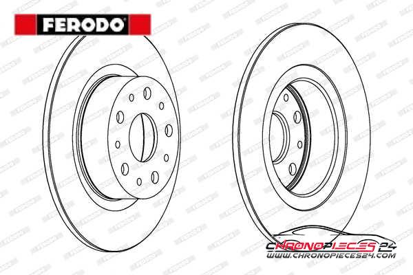 Achat de FERODO DDF805 Disque de frein pas chères