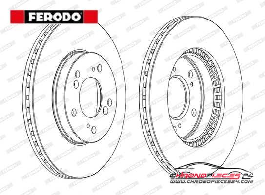 Achat de FERODO DDF829C Disque de frein pas chères