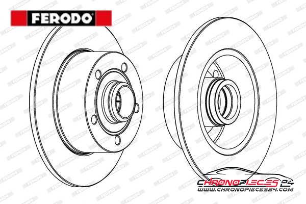 Achat de FERODO DDF830C-1 Disque de frein pas chères