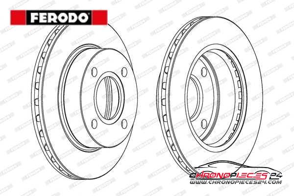Achat de FERODO DDF887 Disque de frein pas chères