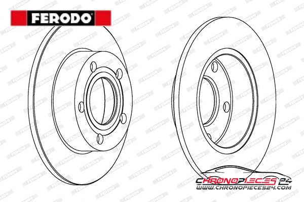 Achat de FERODO DDF952C Disque de frein pas chères