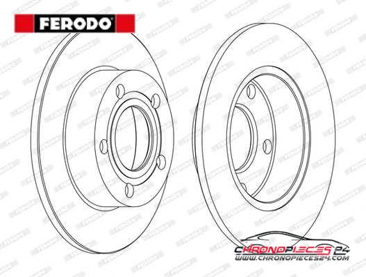 Achat de FERODO DDF952C Disque de frein pas chères