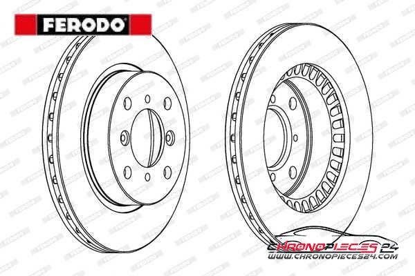 Achat de FERODO DDF978 Disque de frein pas chères