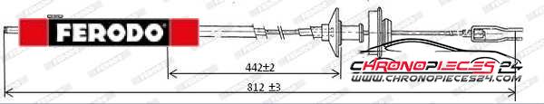 Achat de FERODO FCC421040 Tirette à câble, commande d'embrayage pas chères