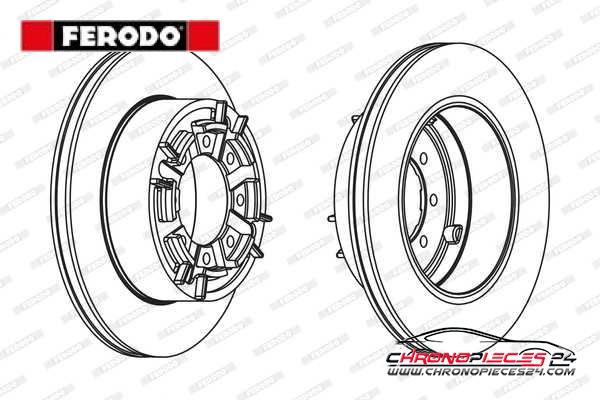 Achat de FERODO FCR140A Disque de frein pas chères