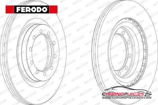 Achat de FERODO FCR183A Disque de frein pas chères