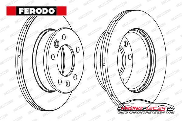 Achat de FERODO FCR228A Disque de frein pas chères