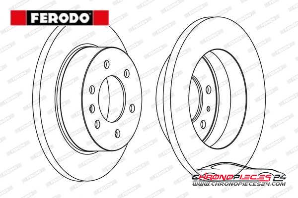 Achat de FERODO FCR311A Disque de frein pas chères