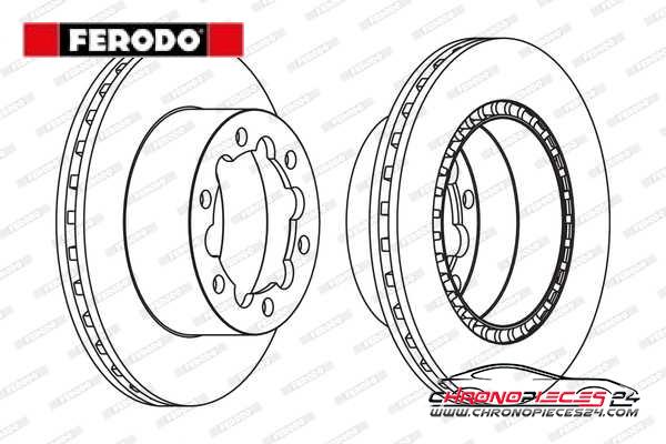 Achat de FERODO FCR312A Disque de frein pas chères