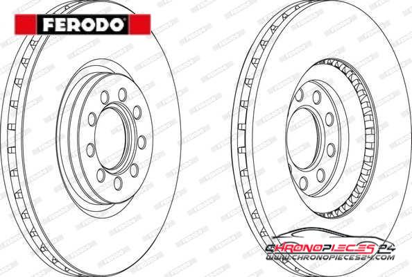 Achat de FERODO FCR317A Disque de frein pas chères