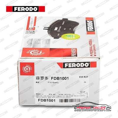 Achat de FERODO FDB1001 Kit de plaquettes de frein, frein à disque pas chères