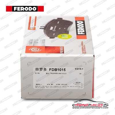 Achat de FERODO FDB1015 Kit de plaquettes de frein, frein à disque pas chères