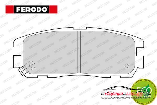 Achat de FERODO FDB1017 Kit de plaquettes de frein, frein à disque pas chères