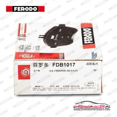 Achat de FERODO FDB1017 Kit de plaquettes de frein, frein à disque pas chères