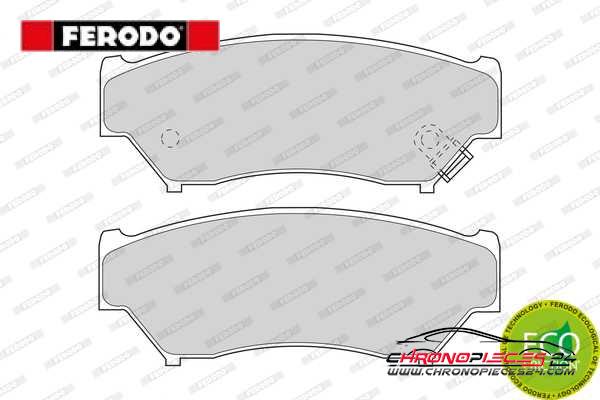 Achat de FERODO FDB1020 Kit de plaquettes de frein, frein à disque pas chères