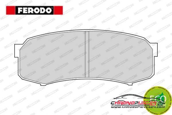 Achat de FERODO FDB1021 Kit de plaquettes de frein, frein à disque pas chères