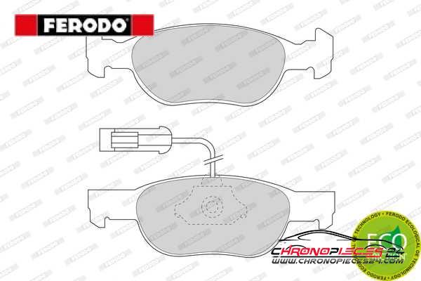 Achat de FERODO FDB1040 Kit de plaquettes de frein, frein à disque pas chères