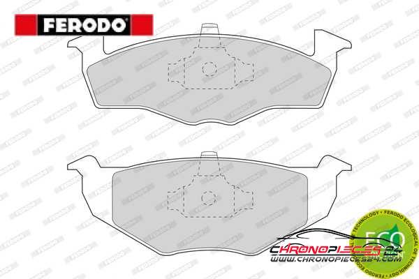 Achat de FERODO FDB1054 Kit de plaquettes de frein, frein à disque pas chères