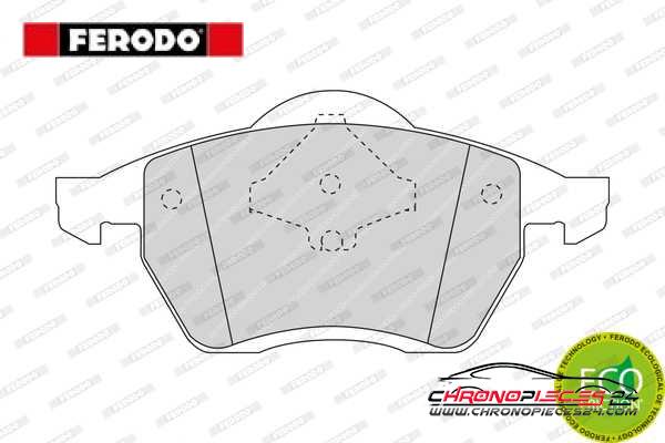 Achat de FERODO FDB1055 Kit de plaquettes de frein, frein à disque pas chères