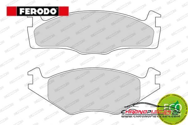 Achat de FERODO FDB1072 Kit de plaquettes de frein, frein à disque pas chères