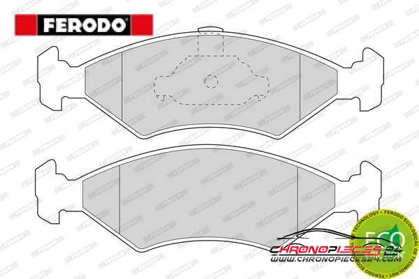 Achat de FERODO FDB1081 Kit de plaquettes de frein, frein à disque pas chères