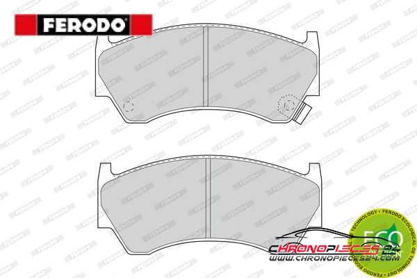 Achat de FERODO FDB1091 Kit de plaquettes de frein, frein à disque pas chères