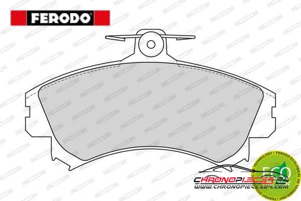 Achat de FERODO FDB1093 Kit de plaquettes de frein, frein à disque pas chères