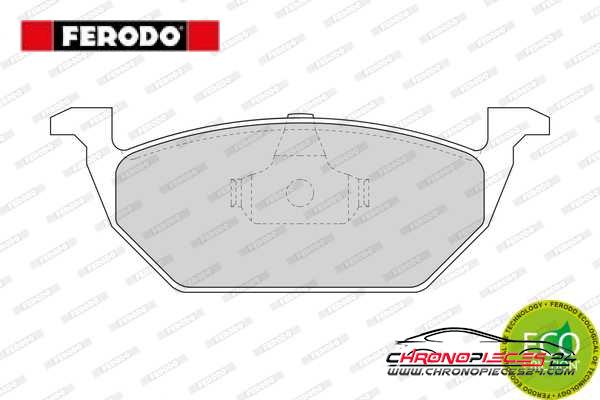 Achat de FERODO FDB1094 Kit de plaquettes de frein, frein à disque pas chères