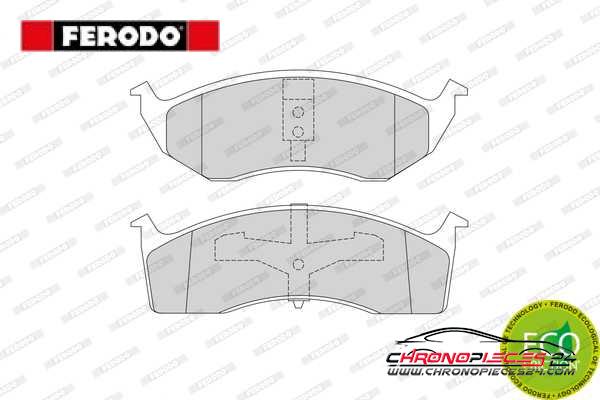 Achat de FERODO FDB1098 Kit de plaquettes de frein, frein à disque pas chères