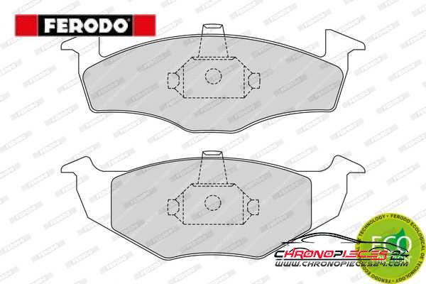 Achat de FERODO FDB1101 Kit de plaquettes de frein, frein à disque pas chères