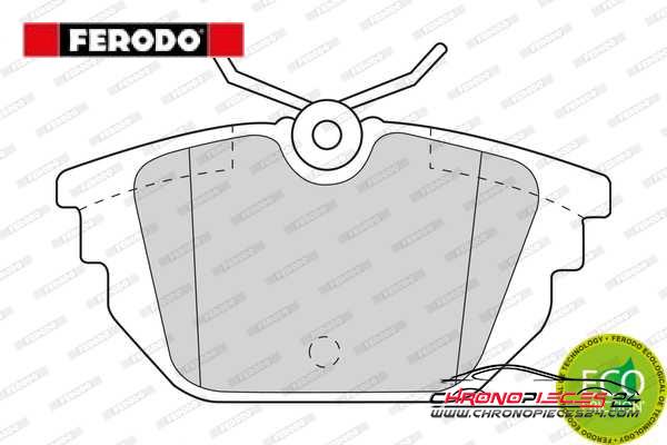 Achat de FERODO FDB1113 Kit de plaquettes de frein, frein à disque pas chères